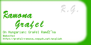 ramona grafel business card